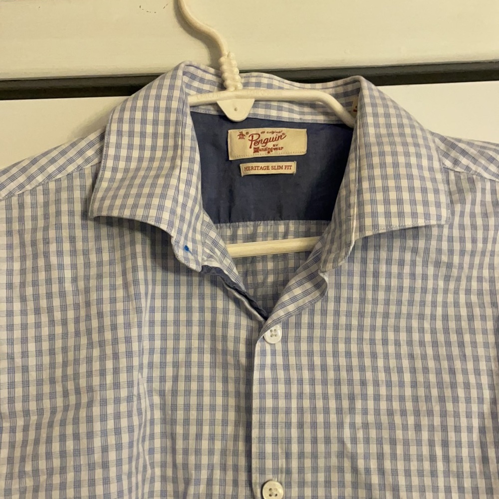 Original penguin men’s long sleeve button shirt